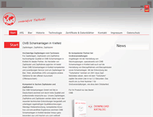Tablet Screenshot of cmbschankanlagen.de